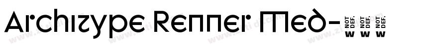 Architype Renner Med字体转换 Architype Renner Med字体转换